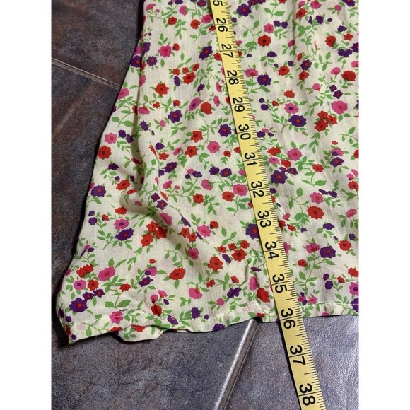 Faithfull The Brand Marianne Bastille Size L Floral Mini Dress Boho Feminine - Picture 7 of 10